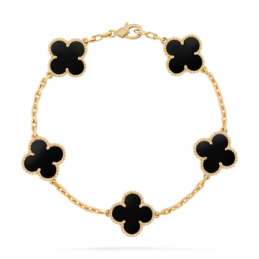 Black Clover Bracelet - Gold