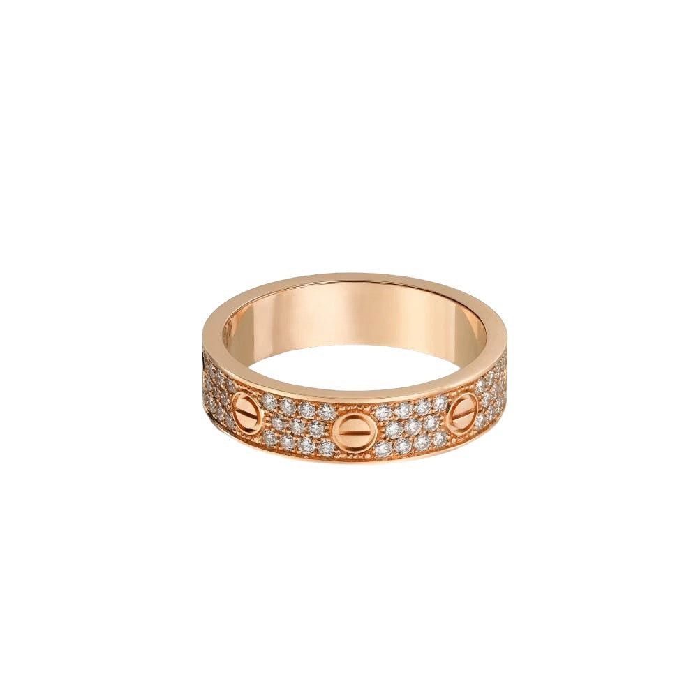 The Classic Rhinestone Ring - Rose Gold