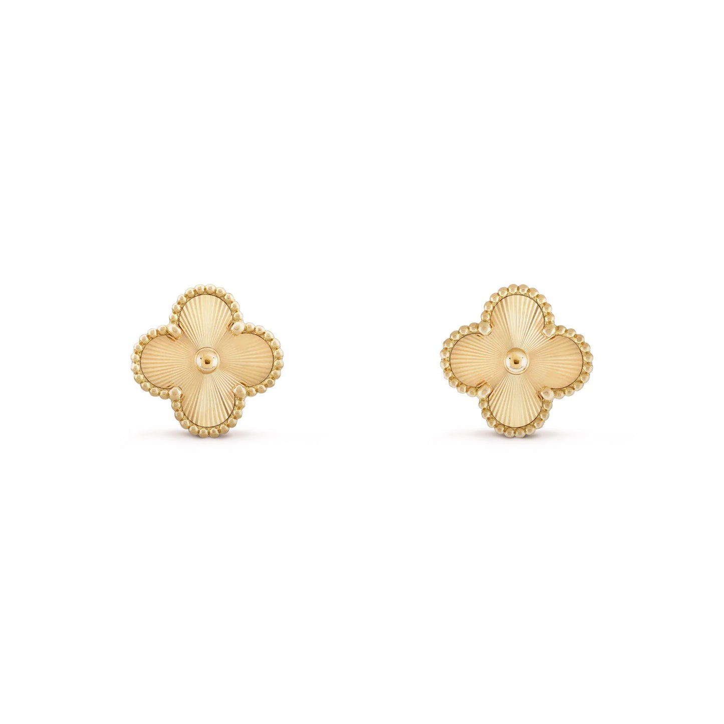 Laser Clover Earrings - Gold