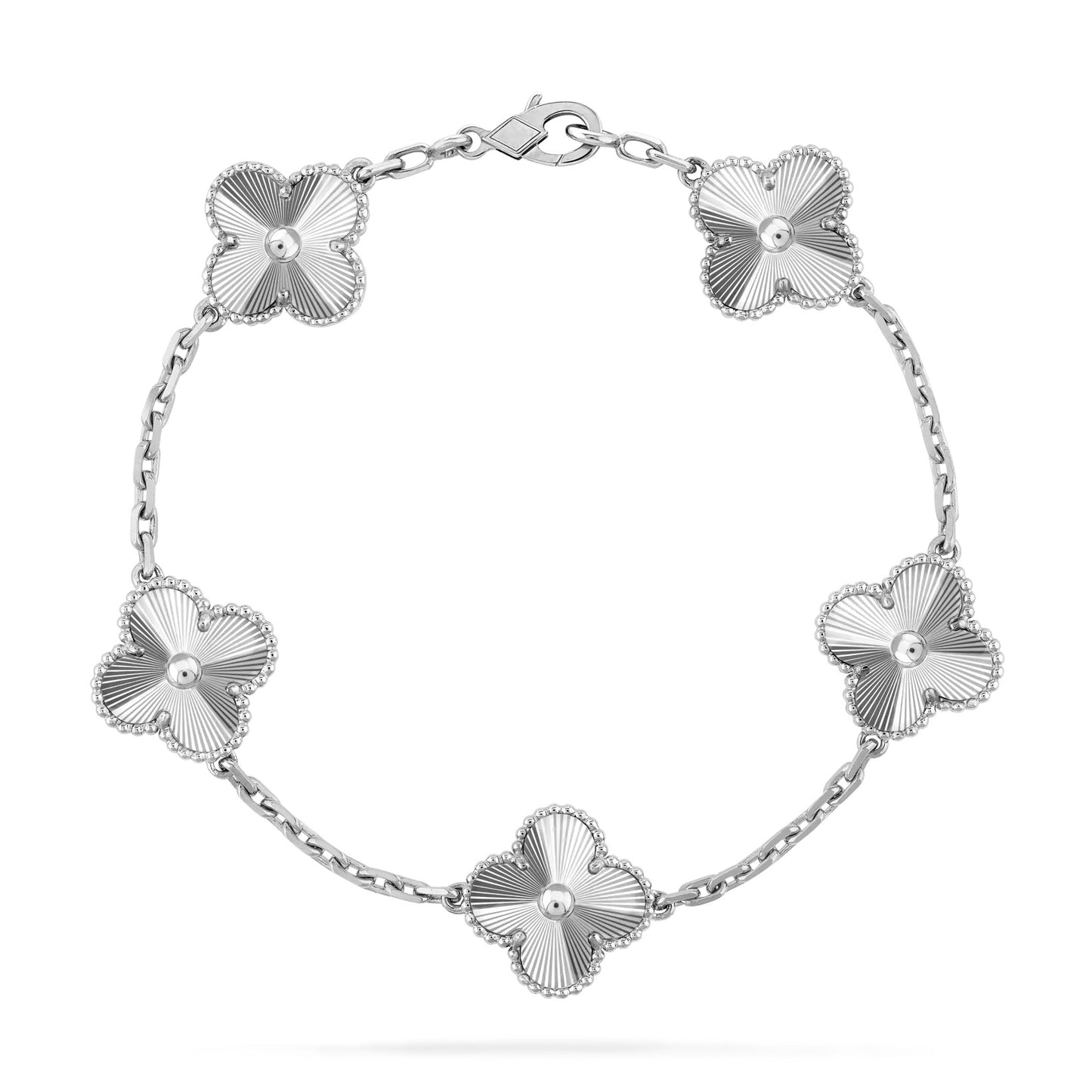 Laser Clover Bracelet - Silver