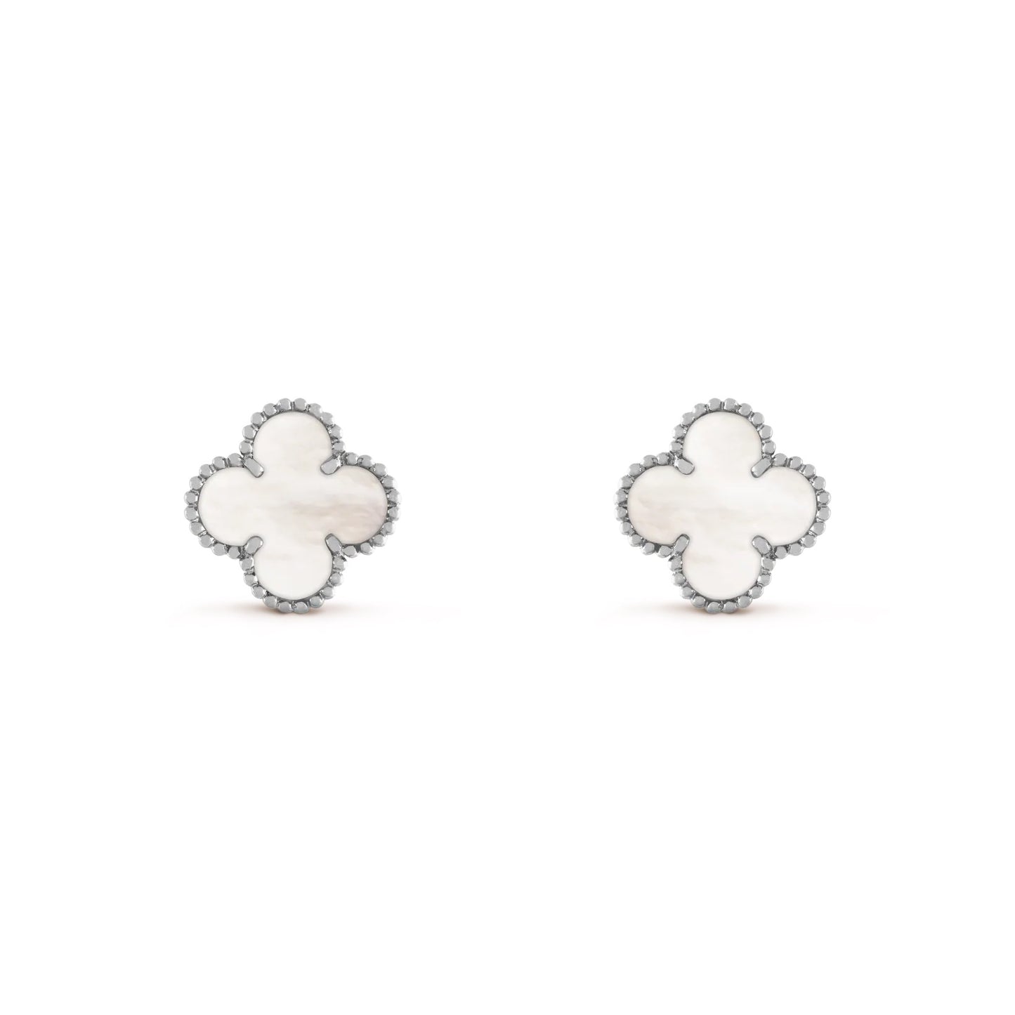 White Clover Earrings - Silver