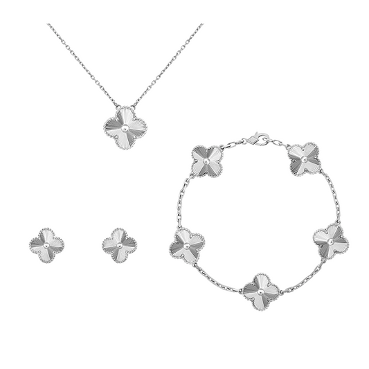 The Laser Clover Set - Silver