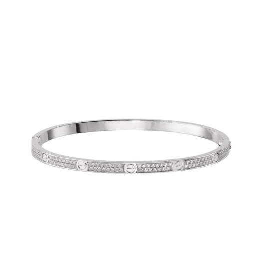 The Small Rhinestone Bracelet - Silver