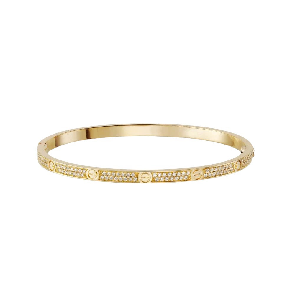 The Small Rhinestone Bracelet - Gold